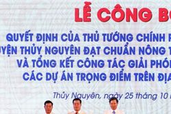 Huyện Thủy Nguyên đón nhận Quyết định công nhận huyện đạt chuẩn nông thôn mới