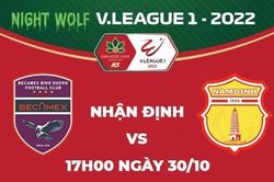 Nhận định trận đấu giữa Bình Dương vs Nam Định, 17h00 ngày 30/10 - V.League 2022
