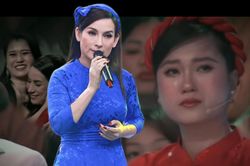 Lâm Vỹ Dạ bật khóc khi thấy cố ca sĩ Phi Nhung xuất hiện trên sân khấu