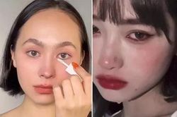Kiểu trang điểm 'cô gái u buồn' bị lên án