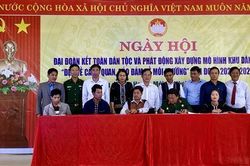 Khu dân cư Hoong Mới tổ chức Ngày hội đại đoàn kết toàn dân tộc