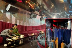 Cảnh sát đột kích bar Candyflip lúc nửa đêm, phát hiện hàng chục 'dân chơi' vô tư hít 'bóng cười'