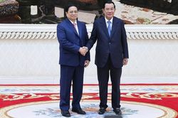 Lễ đón chính thức Thủ tướng Phạm Minh Chính thăm Campuchia