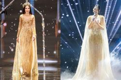 Mạo hiểm đụng hàng trang phục final walk của Thùy Tiên, nàng hậu này có chịu cảnh thất thế?