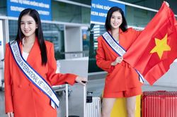 Á hậu Nguyễn Nga mang hơn 150kg hành lý dự thi Hoa hậu Du lịch Quốc tế 2022