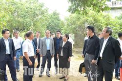 Đoàn đại biểu Ban Tổ chức Trung ương Đảng Nhân dân cách mạng Lào thăm Khu di tích lịch sử cách mạng Lào