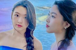 Nhan sắc ngọt ngào của 'Hoa hậu tương lai' nhà MC Quyền Linh qua ảnh chụp vội của mẹ