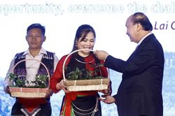 Chủ tịch nước Nguyễn Xuân Phúc dự khai mạc Hội chợ sâm Lai Châu 2022