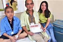 Em Lê Nam Vượng bị bệnh u lympho tiếp tục đón nhận sự quan tâm của bạn đọc