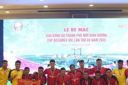 Bamboo FC lên vô địch giải bóng đá Becamex IDC 2022