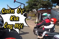Xôn xao clip anh chồng chở con đi bỏ quên cả vợ bên đường, quay lại đón thì nhận cái kết đáng đời