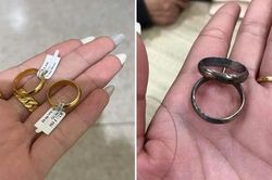 Cô dâu, chú rể tá hỏa khi bạn thân mừng cưới bằng vàng giả