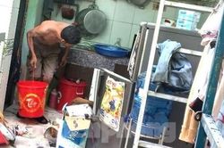 Nổ hầm cầu, một cô gái bị thương