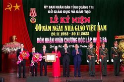 Sở Giáo dục và Đào tạo tổ chức kỷ niệm 40 năm ngày Nhà giáo Việt Nam và đón nhận Huân chương Độc lập hạng Ba