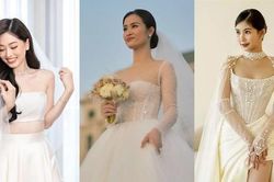 Váy cưới của Đông Nhi, Á hậu Phương Nga và Hoa hậu Ngân Anh đều có điểm độc lạ này