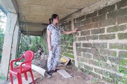 Sông Bồ sạt lở, dân lo lắng