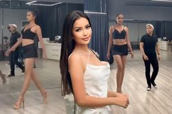 Ngày đầu tại Philippines: Ngọc Châu lập tức luyện catwalk, thần thái ngút ngàn trước ống kính