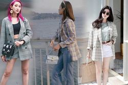 Công thức phối đồ với áo blazer kẻ ô