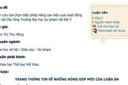 Thêm luận án 'tiến sĩ cầu lông': Chuyện không mới