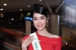'Á hậu học giỏi nhất làng Hậu' lên đường đi thi quốc tế, trang phục ra sân bay có điểm giống Đỗ Thị Hà