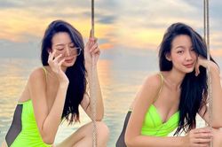 Bảo Ngọc tự tin để mặt mộc, 'thả dáng' trên thuyền cực kỳ quyến rũ: Ra dáng Hoa hậu quốc tế lắm rồi!
