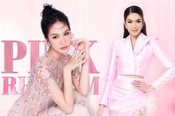 Á hậu Phương Anh hạ gục fan Nhật Bản với layout hồng pastel: Vương miện đâu rồi, đội lên nào
