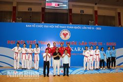 Bế mạc hoạt động thi đấu môn Karate Đại hội TDTT toàn quốc năm 2022