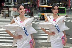 Tạm gác hoa anh đào, Phương Anh diện outfit hoa sen trắng: Cuộc chiến thời trang quá khôn khéo