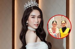 Khoảnh khắc giống nhau đến khó tin của Á hậu Phương Anh và đương kim Miss International
