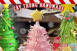 Không khí Giáng sinh ùa vào lớp học: Gen Z 'bắt trend' làm cây thông handmade xinh xỉu!