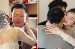 Con gái út đi lấy chồng, bố mếu máo nói với con rể: 'Bố trao con gái bé bỏng cho con nhé!'