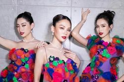 Khoảnh khắc Hoa hậu Lương Thùy Linh, Đỗ Thị Hà, Mai Phương hội ngộ có gì khiến khán giả tranh cãi?