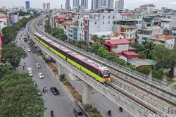 Hiệu suất chạy thử tuyến metro Nhổn-Ga Hà Nội đạt 100% trong ngày đầu tiên