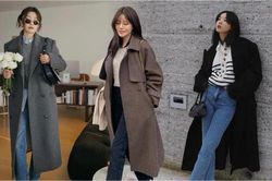 Phối áo khoác dài với 5 kiểu quần để tôn dáng