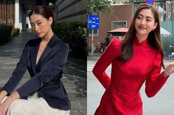 Hoa hậu Lương Thùy Linh mặc 'kín cổng cao tường' từ khi trở thành giảng viên
