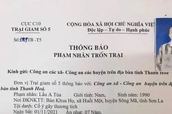 Cảnh sát truy tìm phạm nhân bỏ trốn khi lao động