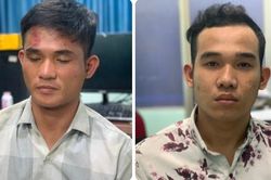 Hai thanh niên say xỉn tấn công cảnh sát giao thông