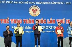 Nữ võ sĩ Nghệ An giành huy chương Vàng kickboxing tại Đại hội Thể thao toàn quốc