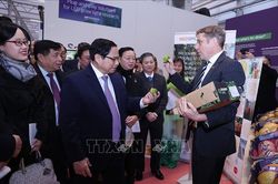 Thủ tướng Phạm Minh Chính thăm mô hình trồng trọt liên kết '3 nhà' ở Hà Lan
