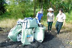 Kiểm sát tiêu hủy vật chứng tại Chi cục THADS huyện Cầu Kè, tỉnh Trà Vinh