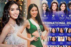 Trước giờ G Miss International 2022, Phương Anh 'nhảy vọt' trên bảng xếp hạng quốc tế: Top 3 thẳng tiến