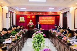Hội nghị kiểm điểm Ban Thường vụ Đảng ủy Công an tỉnh