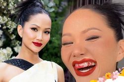 H'Hen Niê làm fan 'choáng' với nụ cười lem nhem