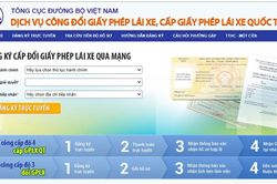 Gian nan đổi giấy phép lái xe qua mạng