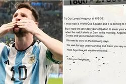 Bức thư đáng yêu gửi hàng xóm cứ reo hò khi xem World Cup, câu chuyện đằng sau còn thú vị hơn
