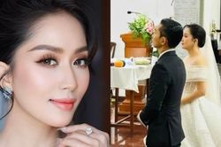 Cô dâu Khánh Thi hạnh phúc trong hôn lễ trang trọng tổ chức tại nhà thờ