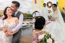 Rò rỉ hình ảnh Khánh Thi - Phan Hiển trong hôn lễ tại nhà thờ: Nhan sắc cô dâu khiến khán giả bất ngờ