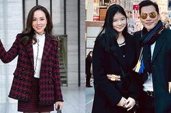Vợ NSND Công Lý xinh đẹp xuống phố, cha con Trần Bảo Sơn đi du lịch