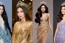 'Đại chiến' váy final walk của các Hoa hậu Việt: Đỗ Thị Hà cực nổi nhưng Thùy Tiên lại lập kỷ lục