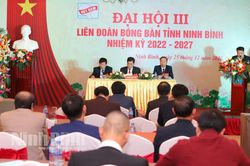 Đại hội Liên đoàn bóng bàn tỉnh lần thứ III, nhiệm kỳ 2022- 2027